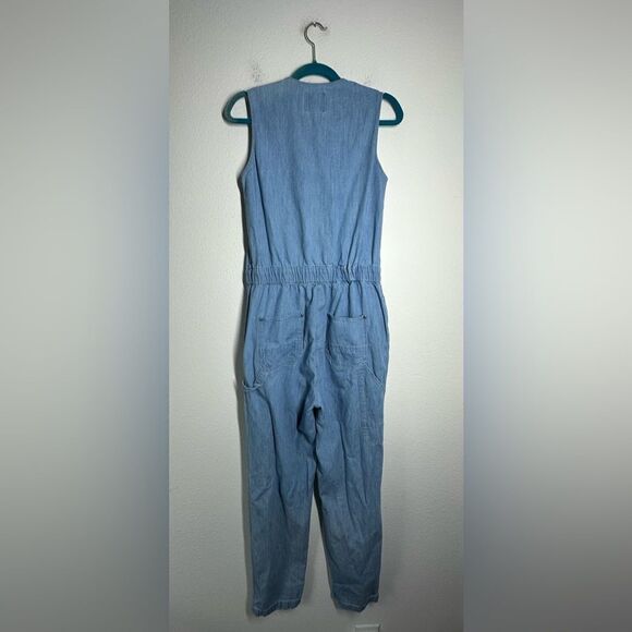 G STAR RAW Utility loose dungaree jumpsuit size M sleeveless light blue - Picture 7 of 16